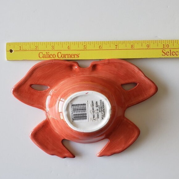 NWT - Red Ceramic Crab/ Lobster Bowl - Picture 3 of 5